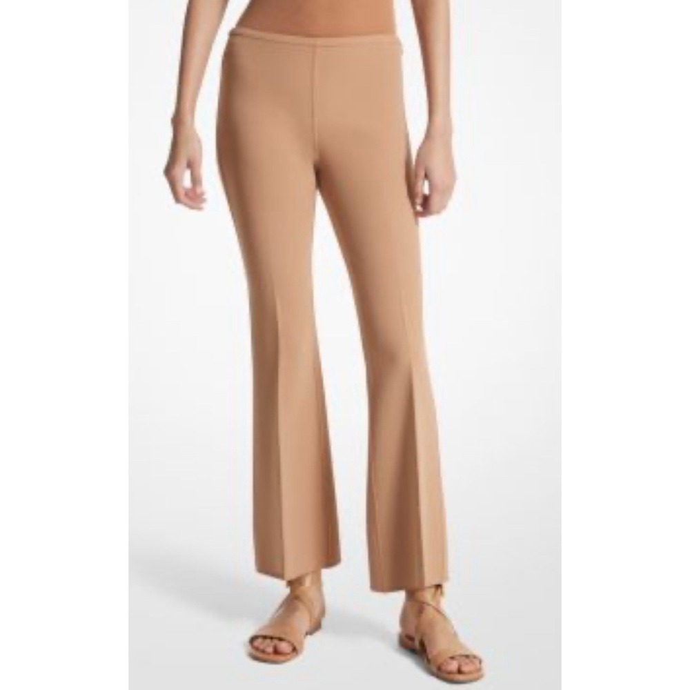 MICHAEL KORS COLLECTIONDouble Face Stretch Wool Cropped Pants $1295 Size 10